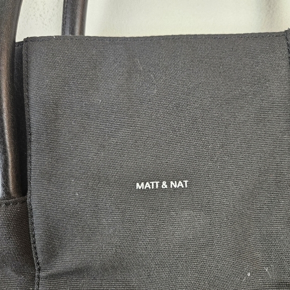 Matt & Nat big Tote bag black sustainable - Picture 2 of 9